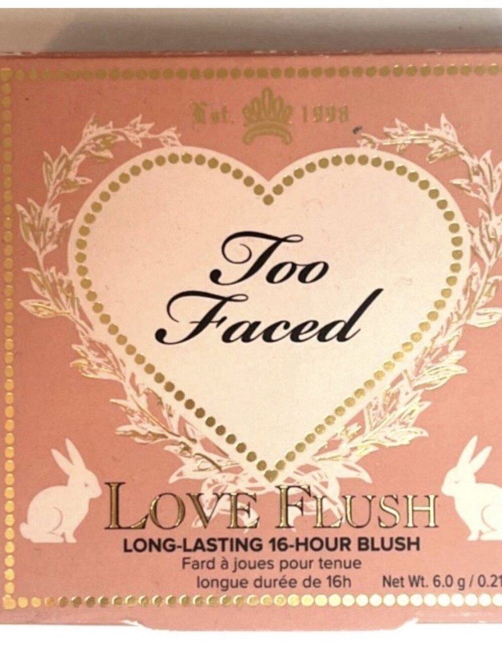 Too Faced Love Flush Blush Baby Love Brand New in Box Full Size